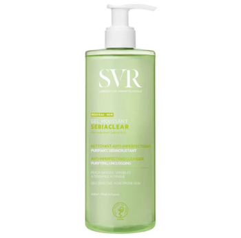 Gel rửa mặt SVR Sebiaclear Gel Moussant 400ml (Vòi xanh lá)